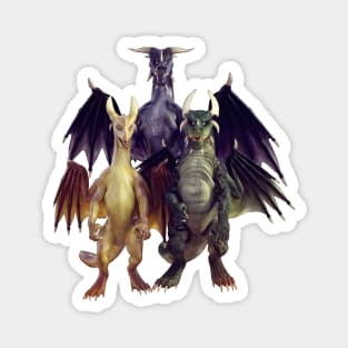 Dragon Trio Magnet