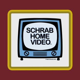 Schrab Home Video TV logo in Station Colors T-Shirt