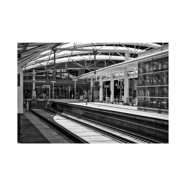 The Covered Train Station Platform In Denver by KirtTisdale