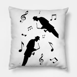 Music-Silhouette Pillow