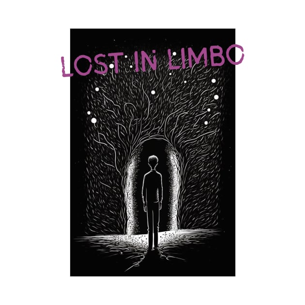 Lost in Limbo Artistic Streetwear Black and White Ink Sketch Painting by Lexicon Theory