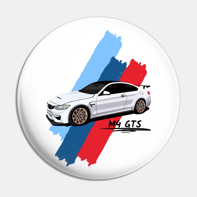 White M4 GTS Pin by Rdxart