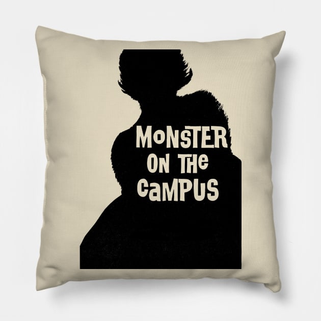 Monster on the campus Pillow by LordDanix