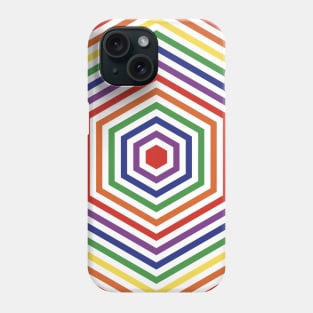 Retro Rainbow Hex Phone Case