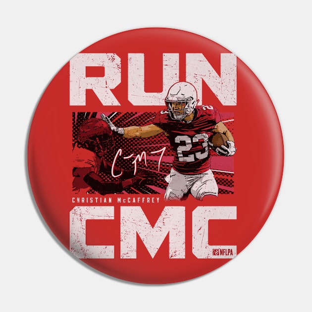 Christian McCaffrey San Francisco Stiff Arm Pin by Chunta_Design