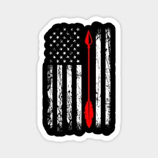 Archery Arrow American Flag Magnet