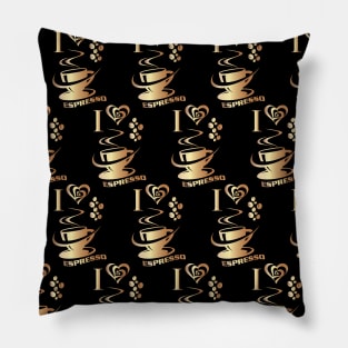 I love espresso design Pillow