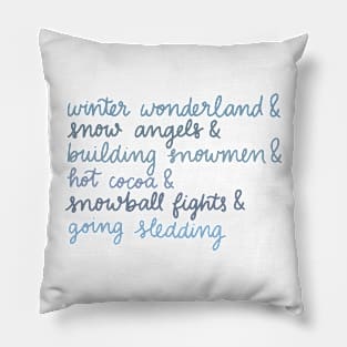 winter wonderland Pillow