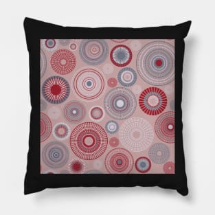 Kopie von Kopie von Kopie von colorful circles | green and coral Pillow