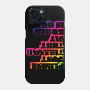 Skateboarder Graphic Please Just Tell Me My Board is OK Raglan Baseball Illustration Phone Case