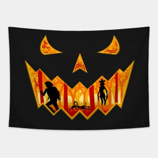 Stranger Pumpkin Tapestry