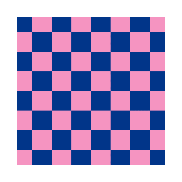 Checkboard in blue and pink colors by bigmoments