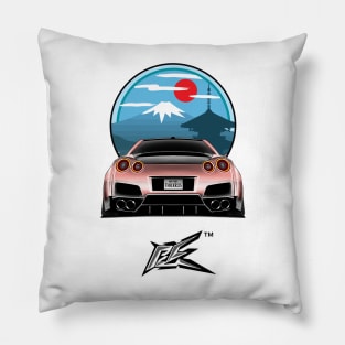 nissan r35 gtr peach Pillow