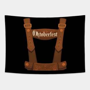 OKTOBERFEST SUSPENDERS GERMAN BAVARIAN BEER LEDERHOSEN Tapestry