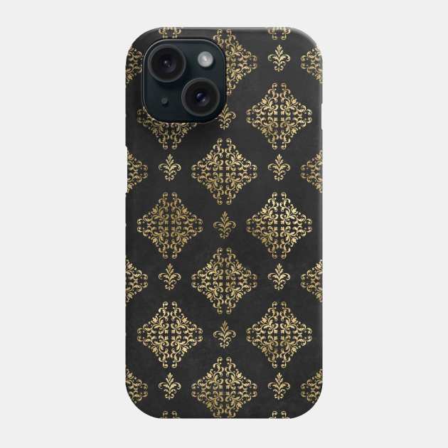 Decorative Gold Phone Case by Alvd Design