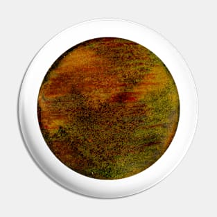 Retro Orange Planet Pin