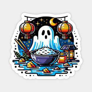 Hungry Ghost Festival Graphic Art Magnet