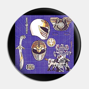 White Ranger Weapons Pin