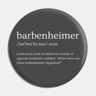 Barbenheimer Definition Pin