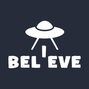 Believe UFO Sci Fi T-Shirt