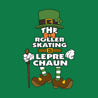 The Roller Skating Leprechaun St Patrick's Day Celebration Matching Outfits Group Attire T-Shirt