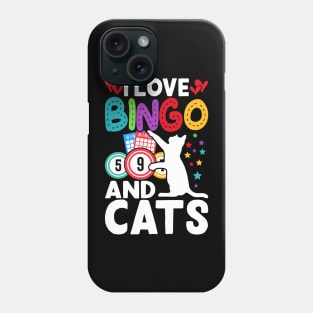 I Love Bingo And Cats T shirt For Women Phone Case