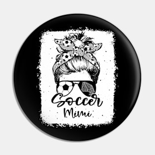 Soccer Mimi Vintage Leopard Messy Bun Bleached Pin