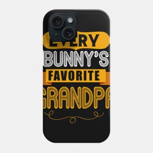 MENS EVERY BUNNYS FAVORITE GRANDPA SHIRT CUTE EASTER GIFT Phone Case