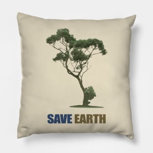 Save The Earth With Our Hearts Pillow