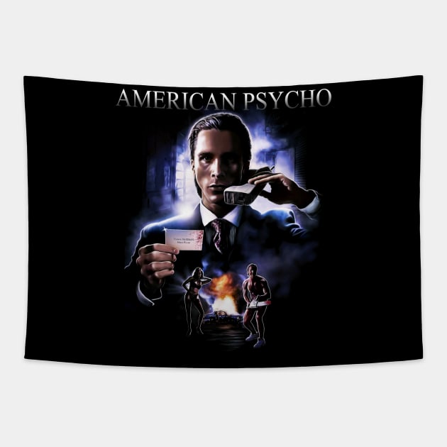 American Psycho Movie 4 Tapestry by Visionary Canvas