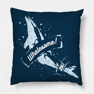 Blue Humpback Whale, Whalesome! Pillow