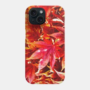 Natural Maple Leaves Print Phone Case