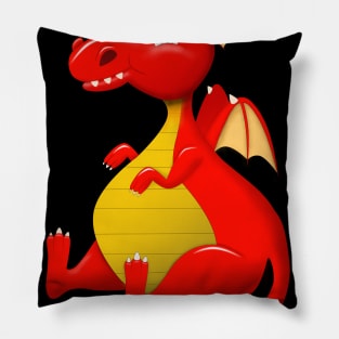 Red Dragon T-Shirt Pillow