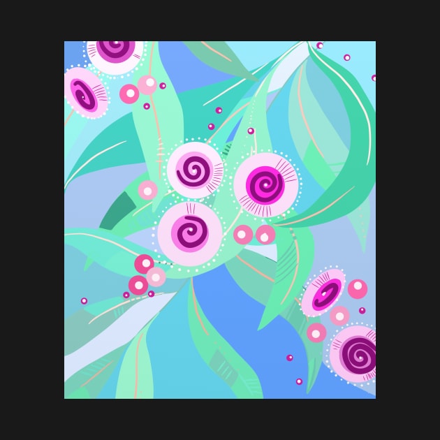 Gum flower digital painting by EveiArt