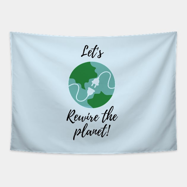 Let's Rewire The Planet Tapestry by Maan_POD