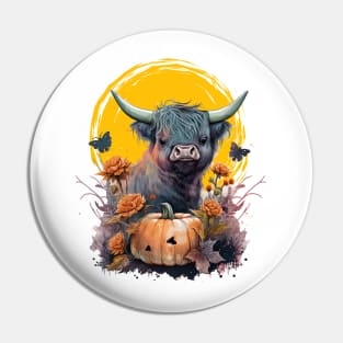 Highland Halloween Pin