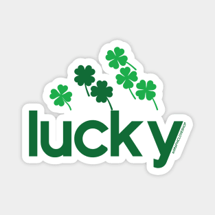 Lucky Clovers, logo inspired, St. Patrick's Day © GraphicLoveShop Magnet