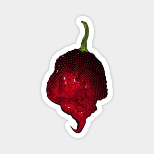 Habanero Chilli Pepper Sticker Spicy Hot Jalapeno Carolina Reaper Magnet