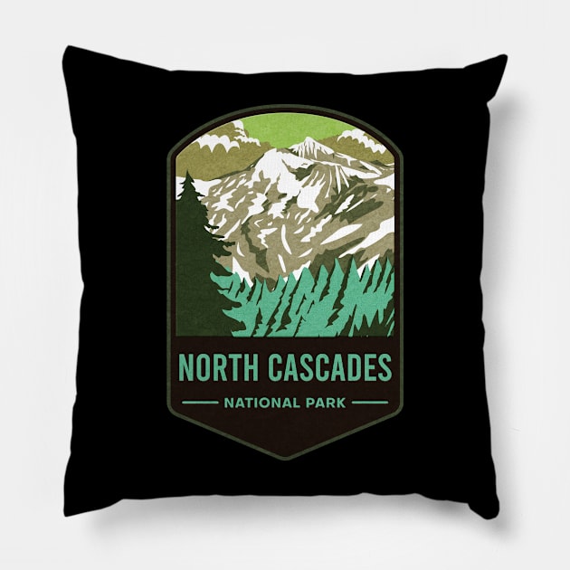 North Cascades National Park Pillow by JordanHolmes