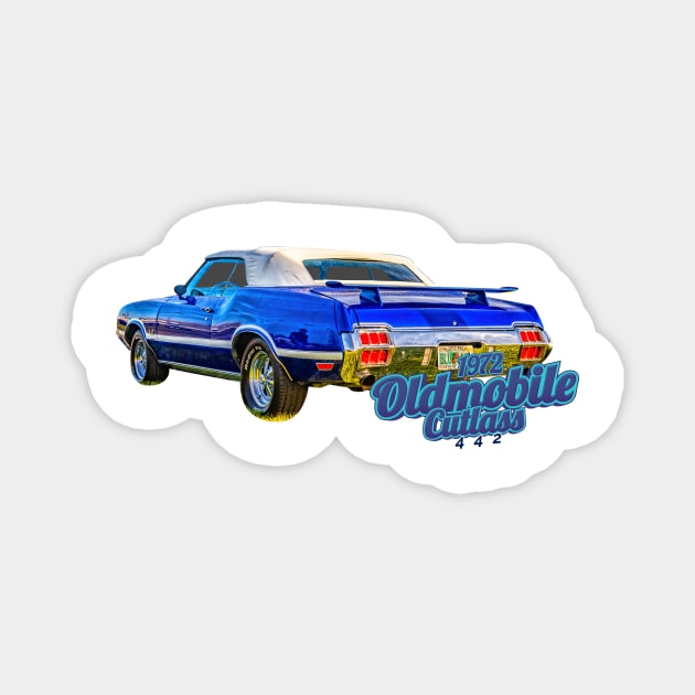 1972 Oldsmobile Cutlass 442 Magnet by Gestalt Imagery