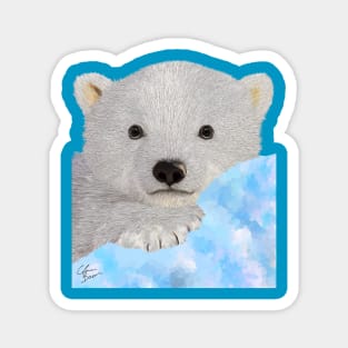 Cute Animal White Baby Polar Bear Xmas Christmas Pretty gift Magnet