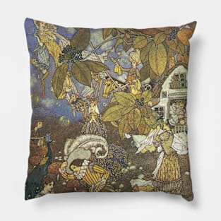 Vintage Classic Storybook Characters by Edmund Dulac Pillow