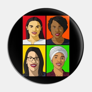 Alexandria Ocasio Cortez The Squad Pin