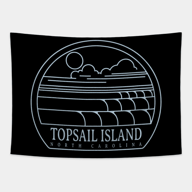 Topsail Island, NC Summertime Vacationing Tapestry by Contentarama