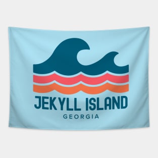 Jekyll Island Georgia Vintage Wave Tapestry
