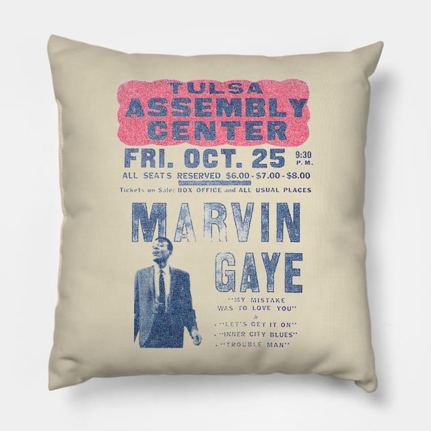 Marvin Gaye Pillow by HAPPY TRIP PRESS