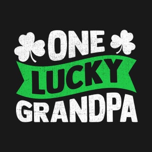 One Lucky Grandpa St Patrick's Day Gift T-Shirt