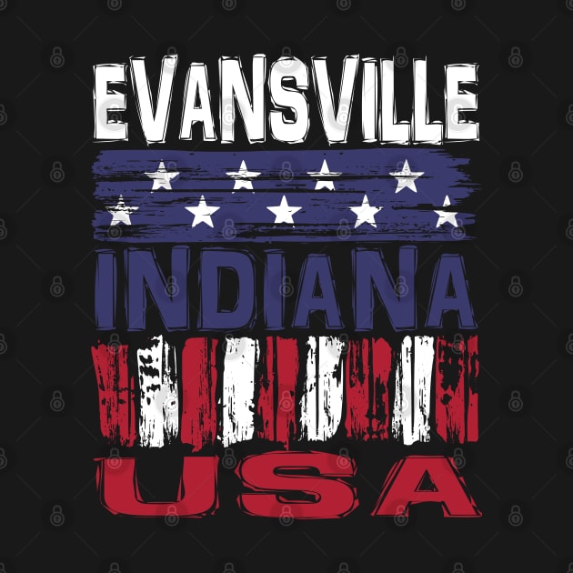 Evansville Indiana USA T-Shirt by Nerd_art