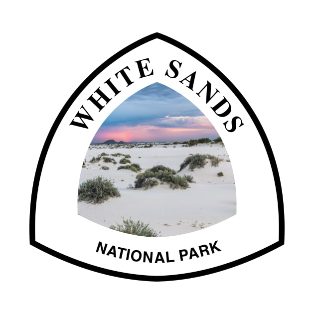 White Sands National Park trail marker by nylebuss