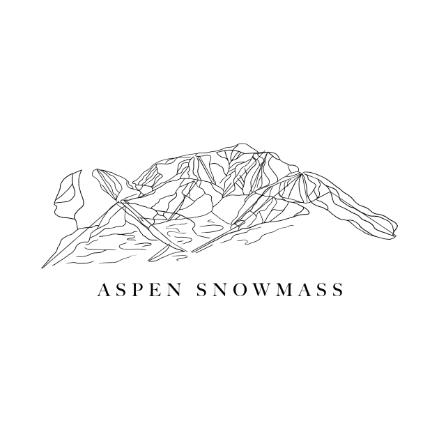 Aspen Snowmass, Colorado Ski Resort by claireprints
